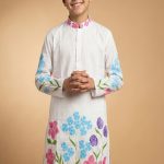 The Pristine White Artistic Panjabi