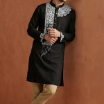 Black & White Men's Panjabi