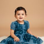 Blue Velvet-Touch Dress