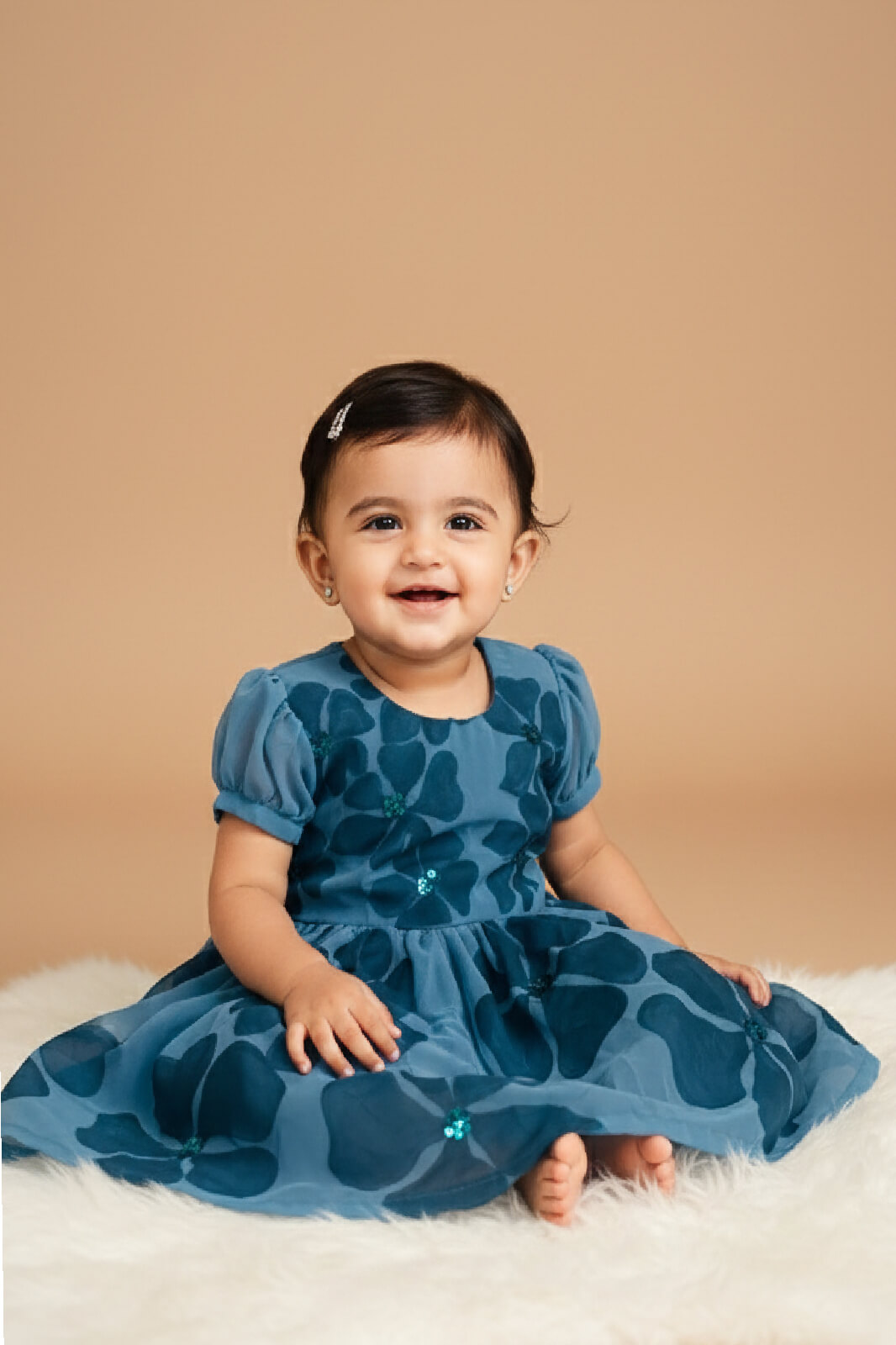 New Project (2) Blue Velvet-Touch Dress - Image 1
