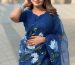 Azure Mystique pure sofr organza saree