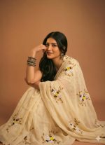 Rose cotton saree